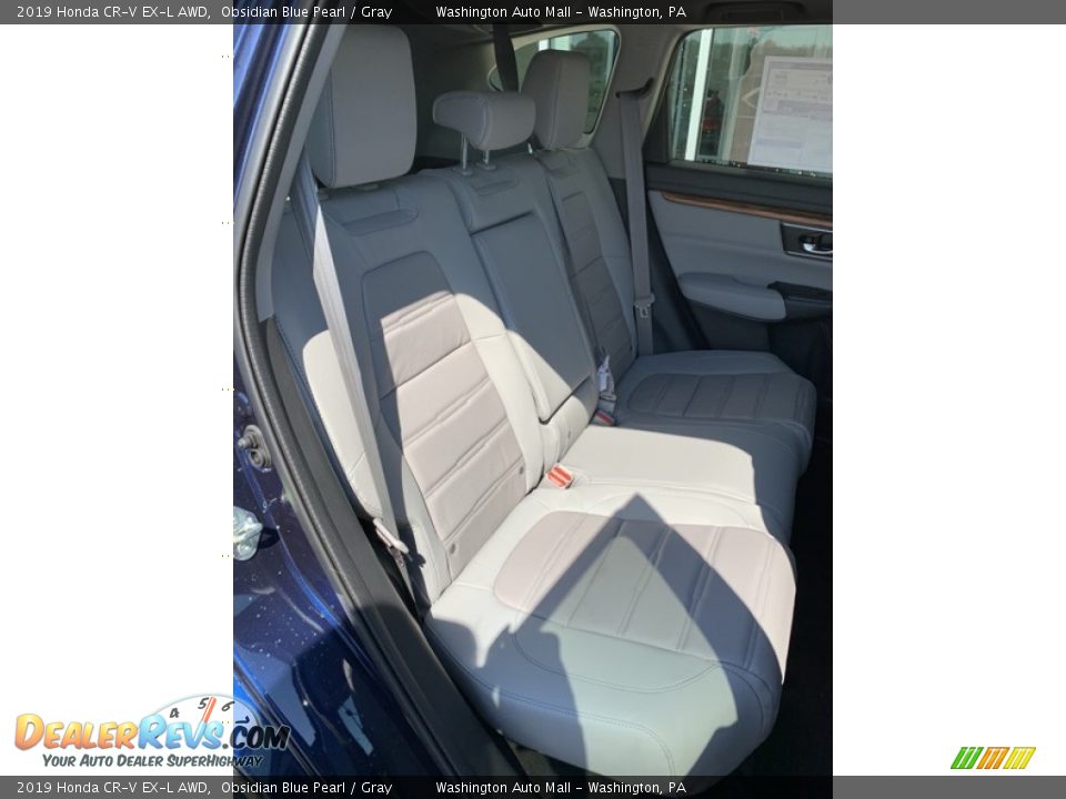 2019 Honda CR-V EX-L AWD Obsidian Blue Pearl / Gray Photo #25