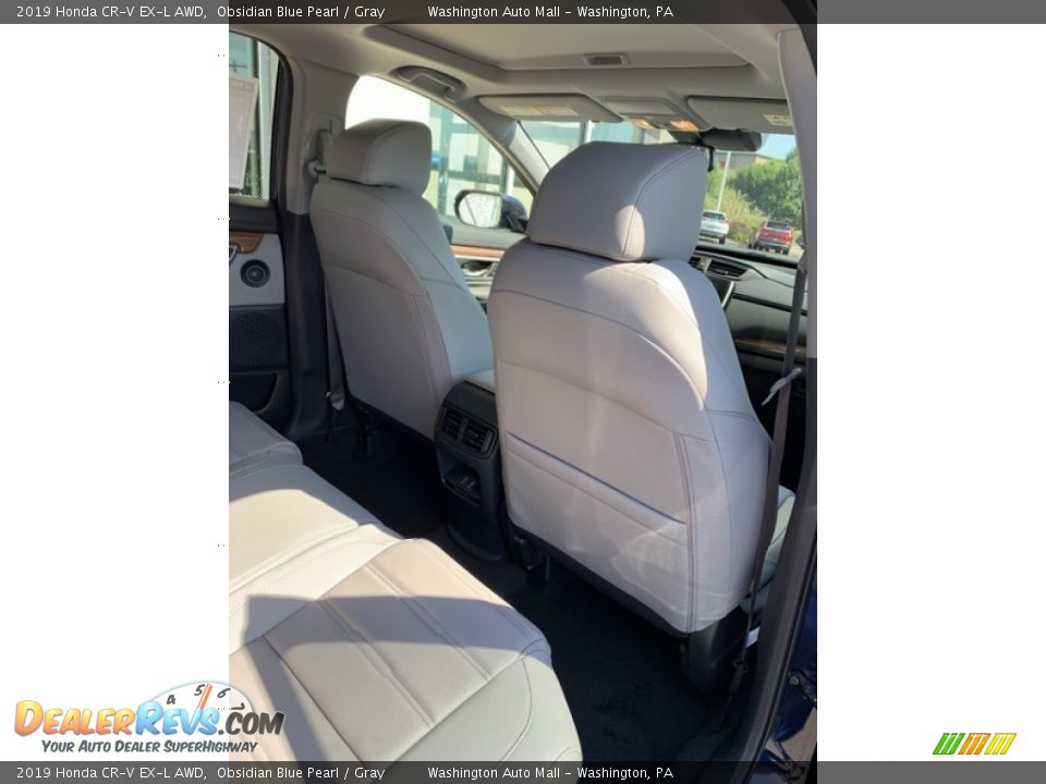 2019 Honda CR-V EX-L AWD Obsidian Blue Pearl / Gray Photo #26