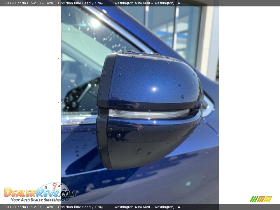 2019 Honda CR-V EX-L AWD Obsidian Blue Pearl / Gray Photo #30