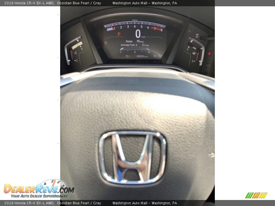 2019 Honda CR-V EX-L AWD Obsidian Blue Pearl / Gray Photo #32