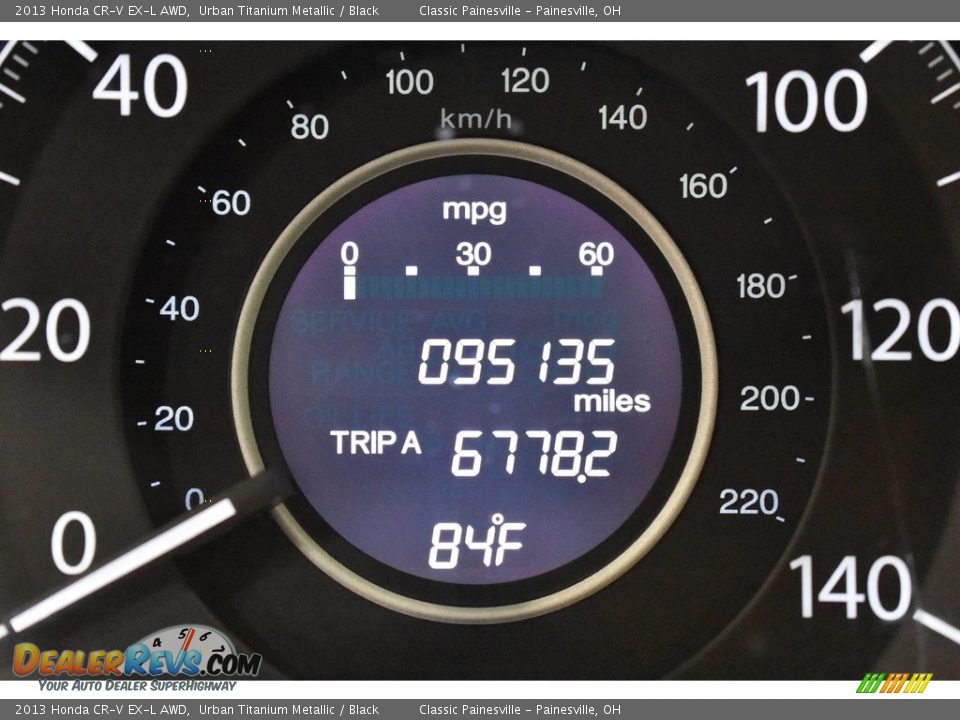 2013 Honda CR-V EX-L AWD Urban Titanium Metallic / Black Photo #14