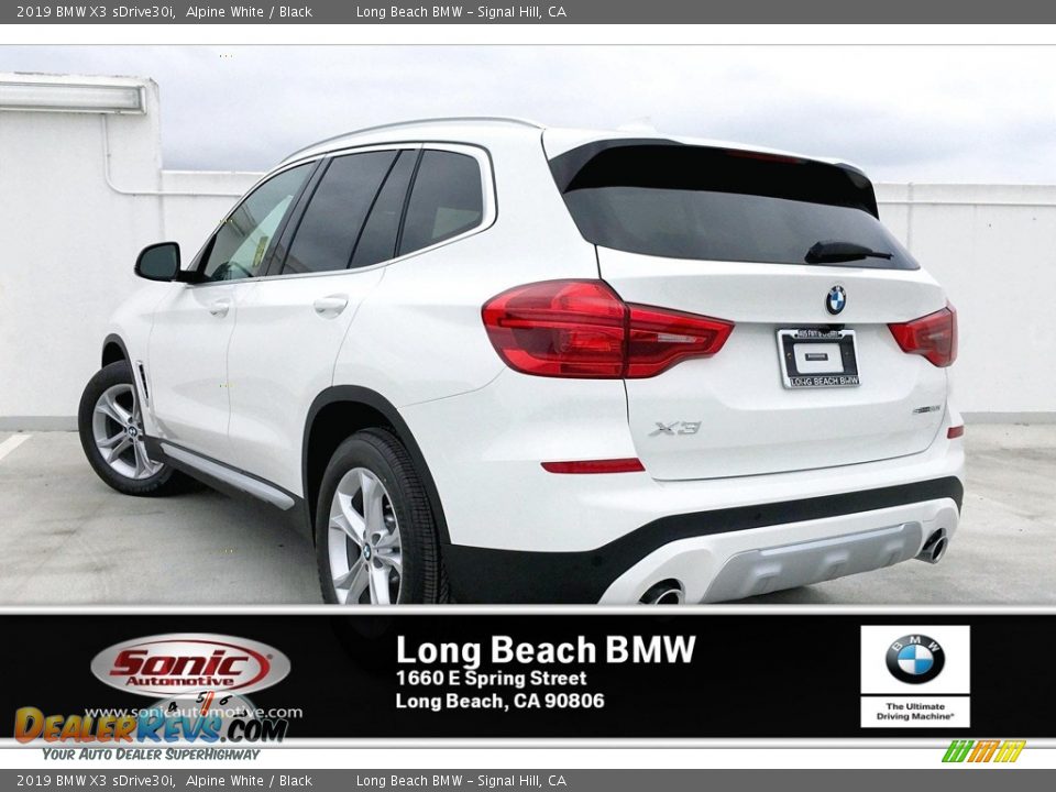2019 BMW X3 sDrive30i Alpine White / Black Photo #2