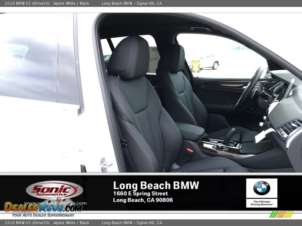 2019 BMW X3 sDrive30i Alpine White / Black Photo #7