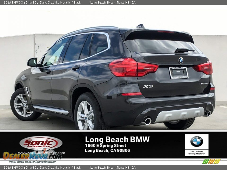 2019 BMW X3 sDrive30i Dark Graphite Metallic / Black Photo #2