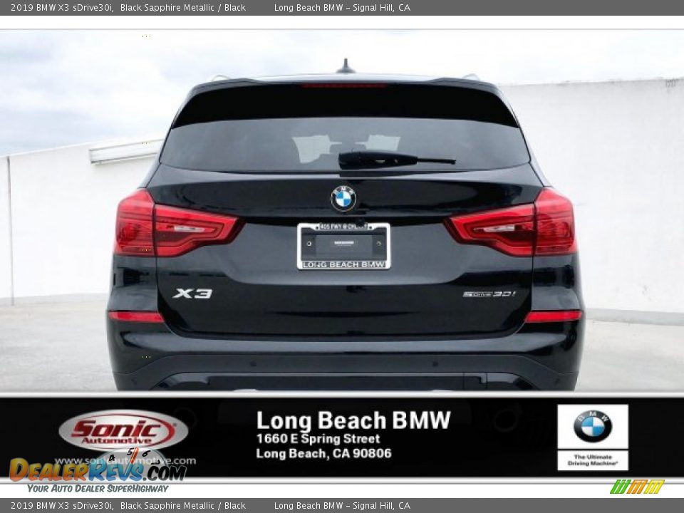 2019 BMW X3 sDrive30i Black Sapphire Metallic / Black Photo #3