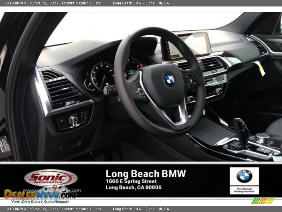 2019 BMW X3 sDrive30i Black Sapphire Metallic / Black Photo #4