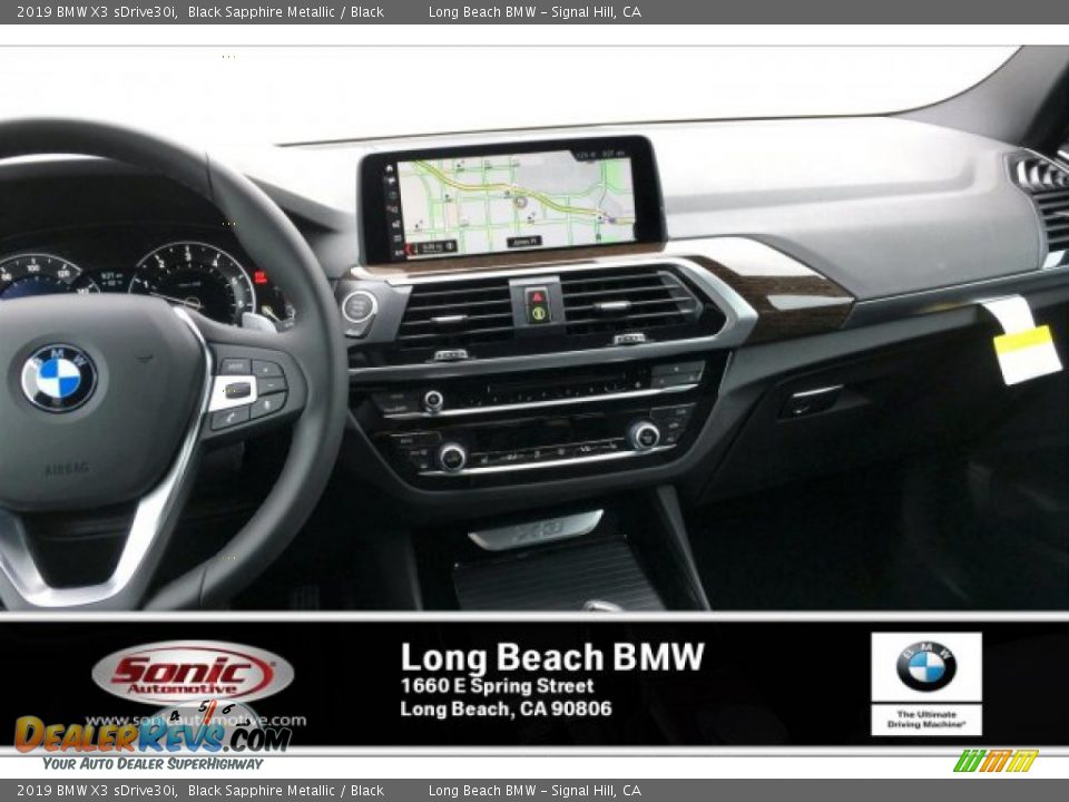 2019 BMW X3 sDrive30i Black Sapphire Metallic / Black Photo #5