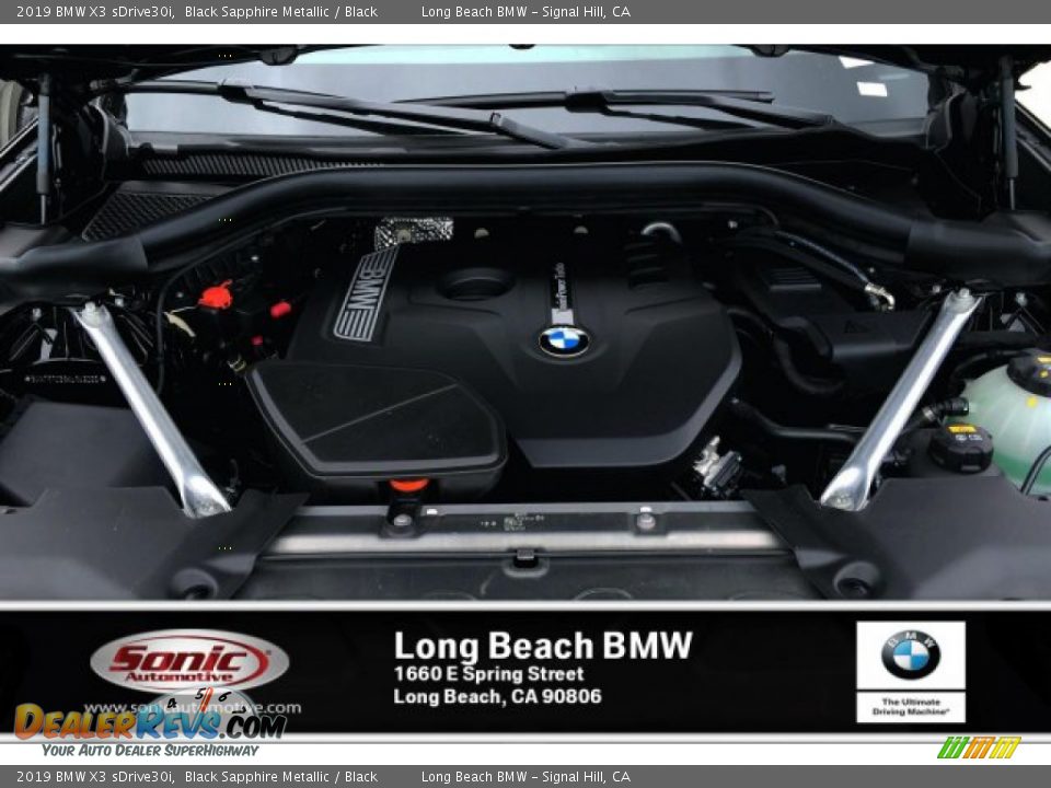 2019 BMW X3 sDrive30i Black Sapphire Metallic / Black Photo #8