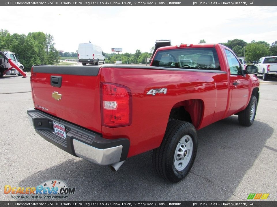 2012 Chevrolet Silverado 2500HD Work Truck Regular Cab 4x4 Plow Truck Victory Red / Dark Titanium Photo #5