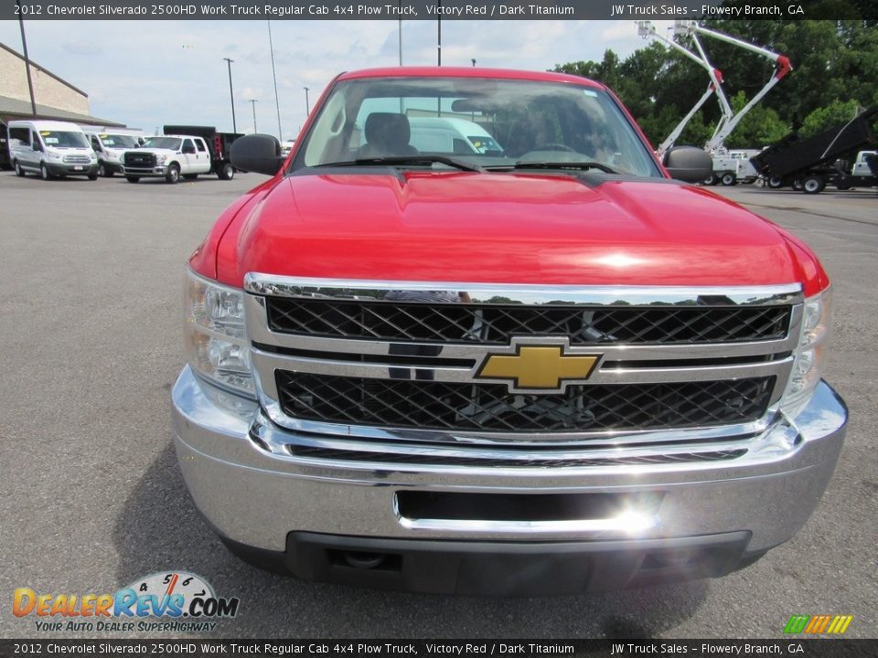 2012 Chevrolet Silverado 2500HD Work Truck Regular Cab 4x4 Plow Truck Victory Red / Dark Titanium Photo #8