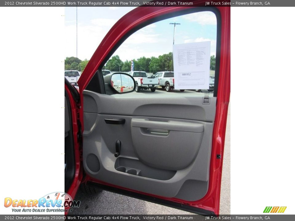 2012 Chevrolet Silverado 2500HD Work Truck Regular Cab 4x4 Plow Truck Victory Red / Dark Titanium Photo #9