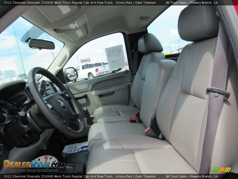 2012 Chevrolet Silverado 2500HD Work Truck Regular Cab 4x4 Plow Truck Victory Red / Dark Titanium Photo #14