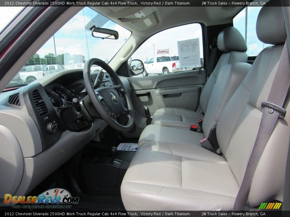 2012 Chevrolet Silverado 2500HD Work Truck Regular Cab 4x4 Plow Truck Victory Red / Dark Titanium Photo #15