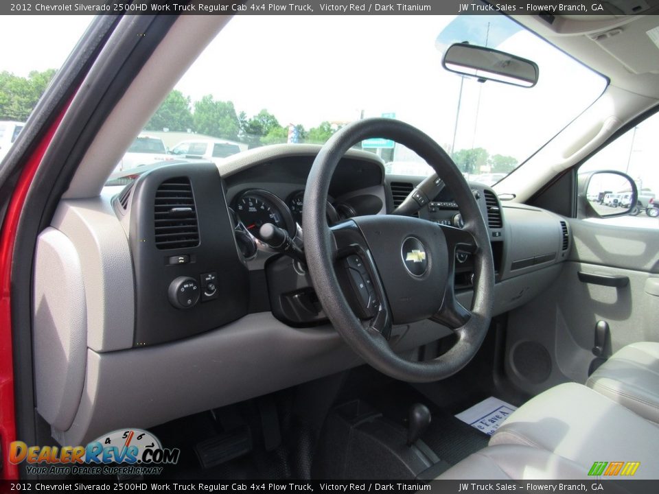 2012 Chevrolet Silverado 2500HD Work Truck Regular Cab 4x4 Plow Truck Victory Red / Dark Titanium Photo #16