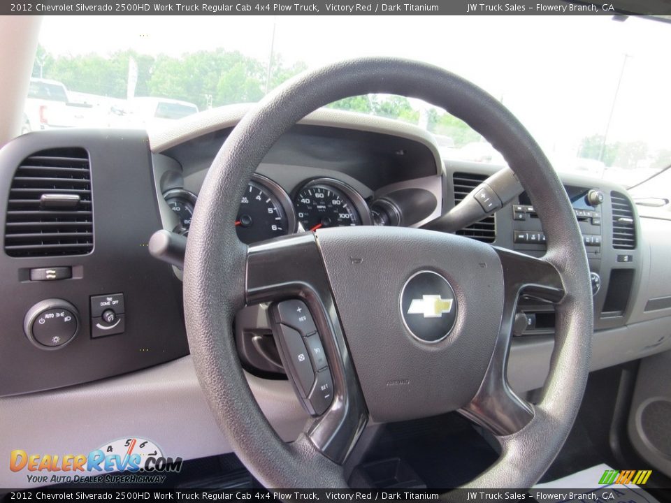 2012 Chevrolet Silverado 2500HD Work Truck Regular Cab 4x4 Plow Truck Victory Red / Dark Titanium Photo #17