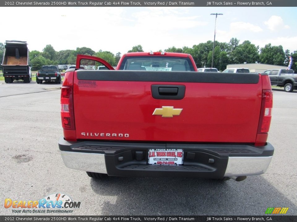 2012 Chevrolet Silverado 2500HD Work Truck Regular Cab 4x4 Plow Truck Victory Red / Dark Titanium Photo #19