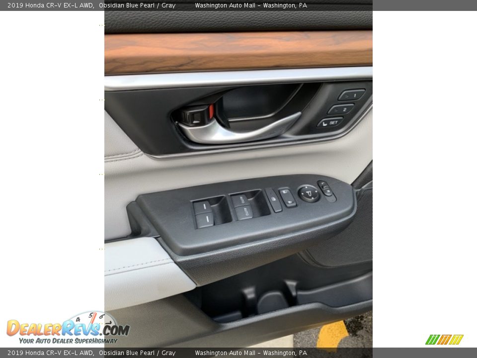 2019 Honda CR-V EX-L AWD Obsidian Blue Pearl / Gray Photo #11