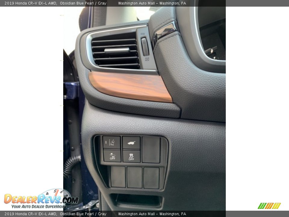 2019 Honda CR-V EX-L AWD Obsidian Blue Pearl / Gray Photo #12