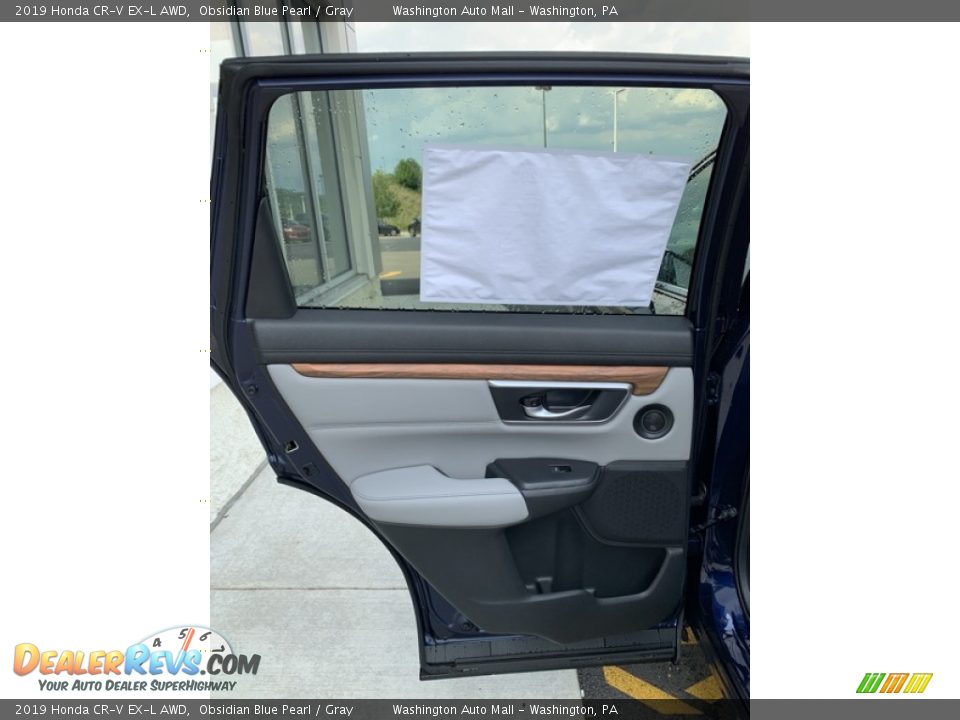 2019 Honda CR-V EX-L AWD Obsidian Blue Pearl / Gray Photo #16