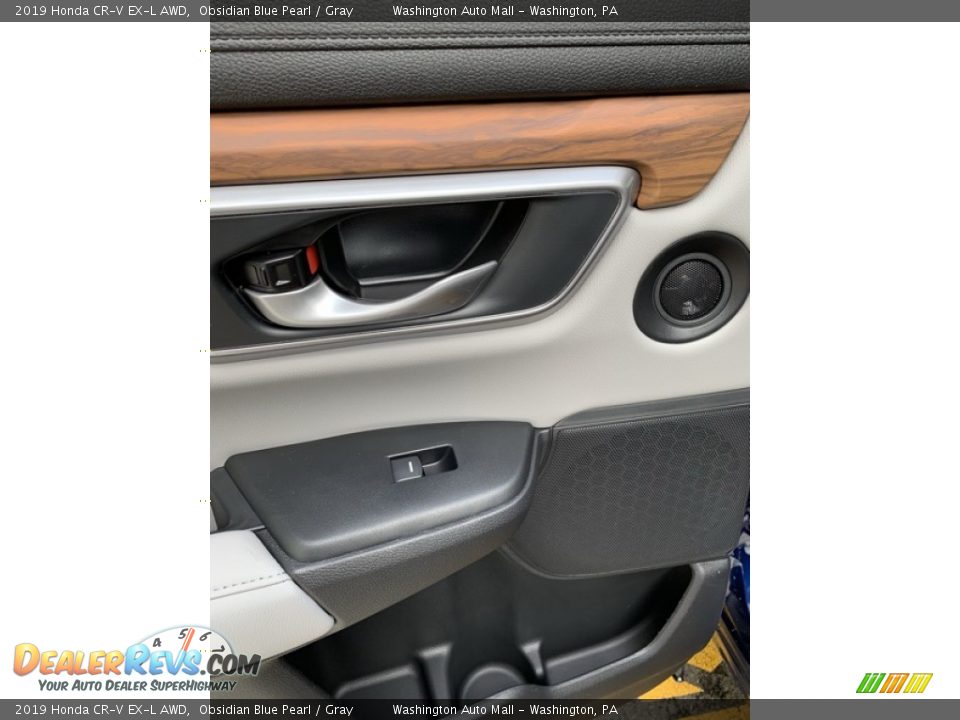 2019 Honda CR-V EX-L AWD Obsidian Blue Pearl / Gray Photo #17