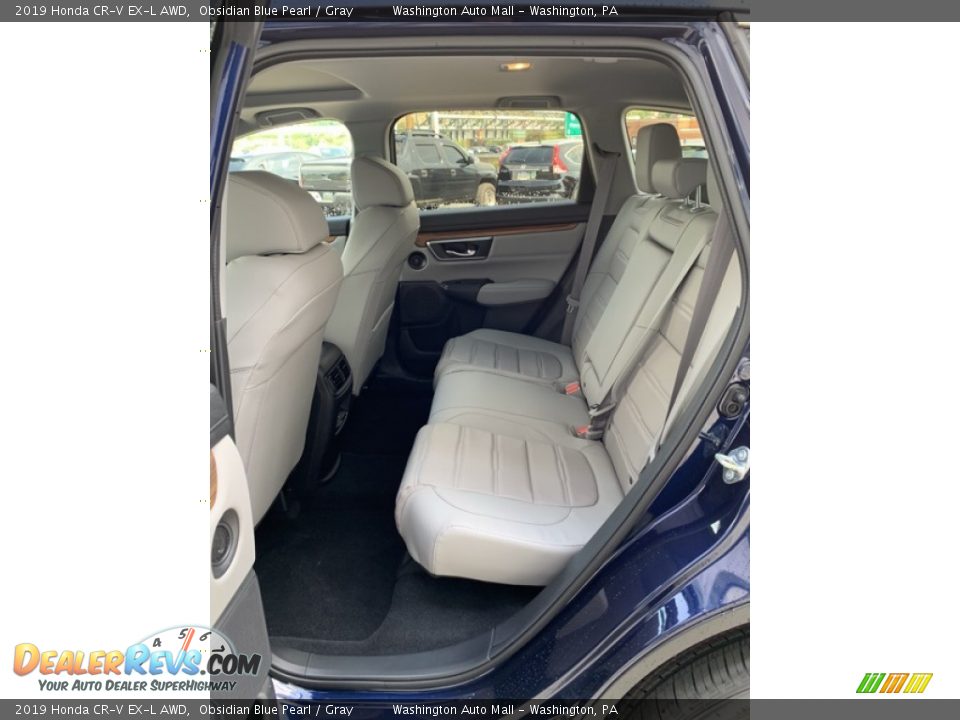 2019 Honda CR-V EX-L AWD Obsidian Blue Pearl / Gray Photo #19