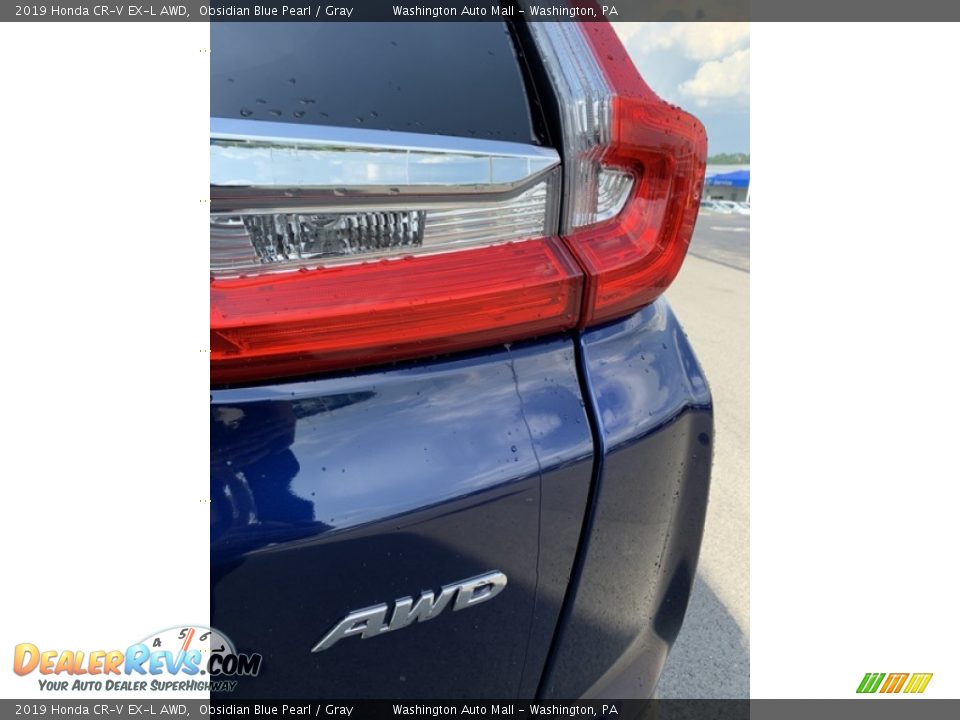 2019 Honda CR-V EX-L AWD Obsidian Blue Pearl / Gray Photo #23