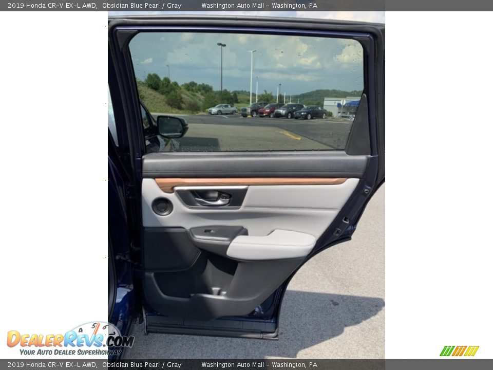 2019 Honda CR-V EX-L AWD Obsidian Blue Pearl / Gray Photo #24