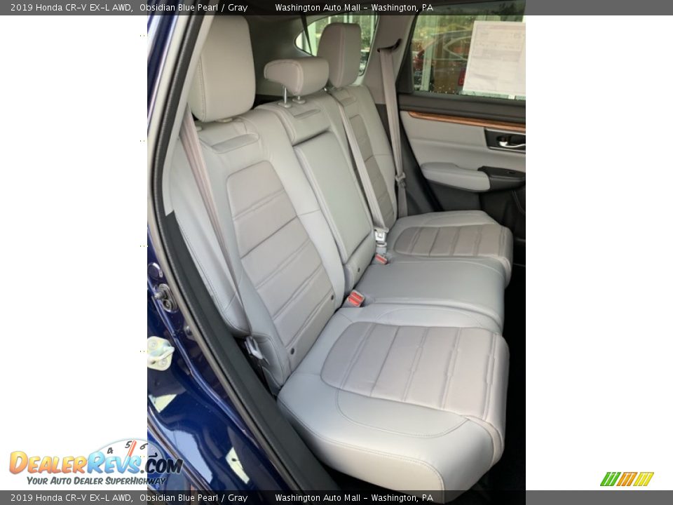 2019 Honda CR-V EX-L AWD Obsidian Blue Pearl / Gray Photo #25