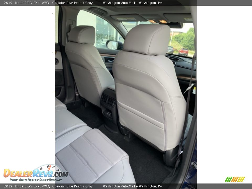 2019 Honda CR-V EX-L AWD Obsidian Blue Pearl / Gray Photo #26