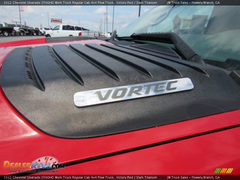 2012 Chevrolet Silverado 2500HD Work Truck Regular Cab 4x4 Plow Truck Victory Red / Dark Titanium Photo #32