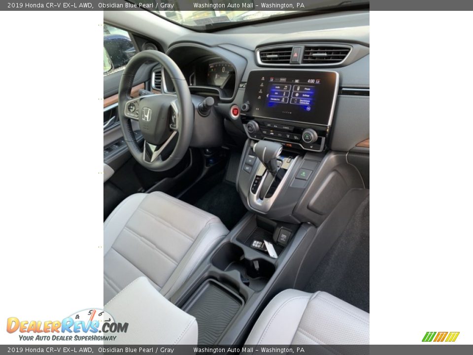2019 Honda CR-V EX-L AWD Obsidian Blue Pearl / Gray Photo #29