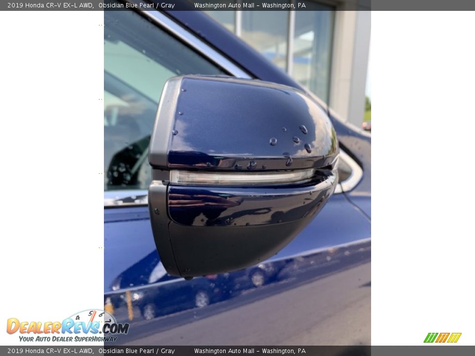 2019 Honda CR-V EX-L AWD Obsidian Blue Pearl / Gray Photo #30