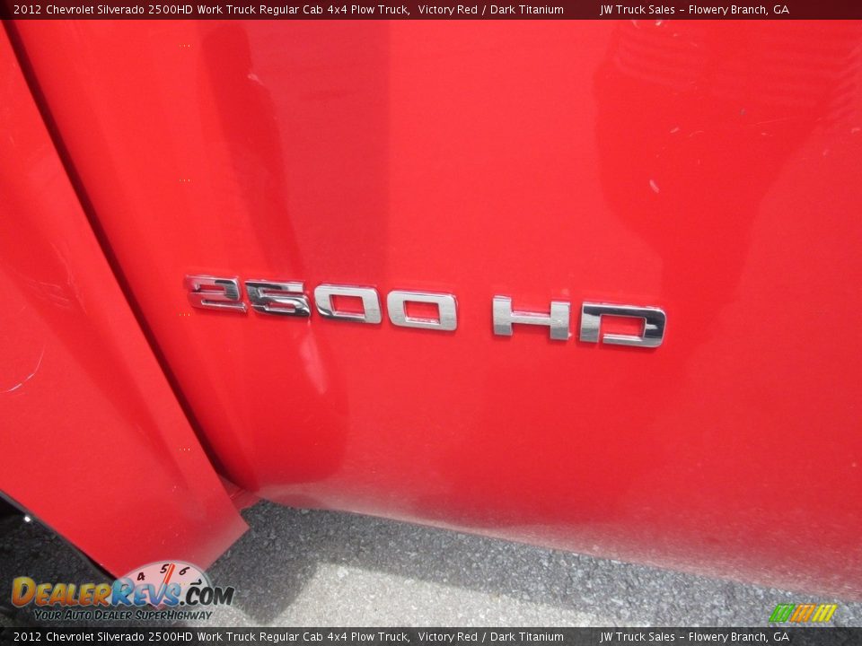 2012 Chevrolet Silverado 2500HD Work Truck Regular Cab 4x4 Plow Truck Victory Red / Dark Titanium Photo #33