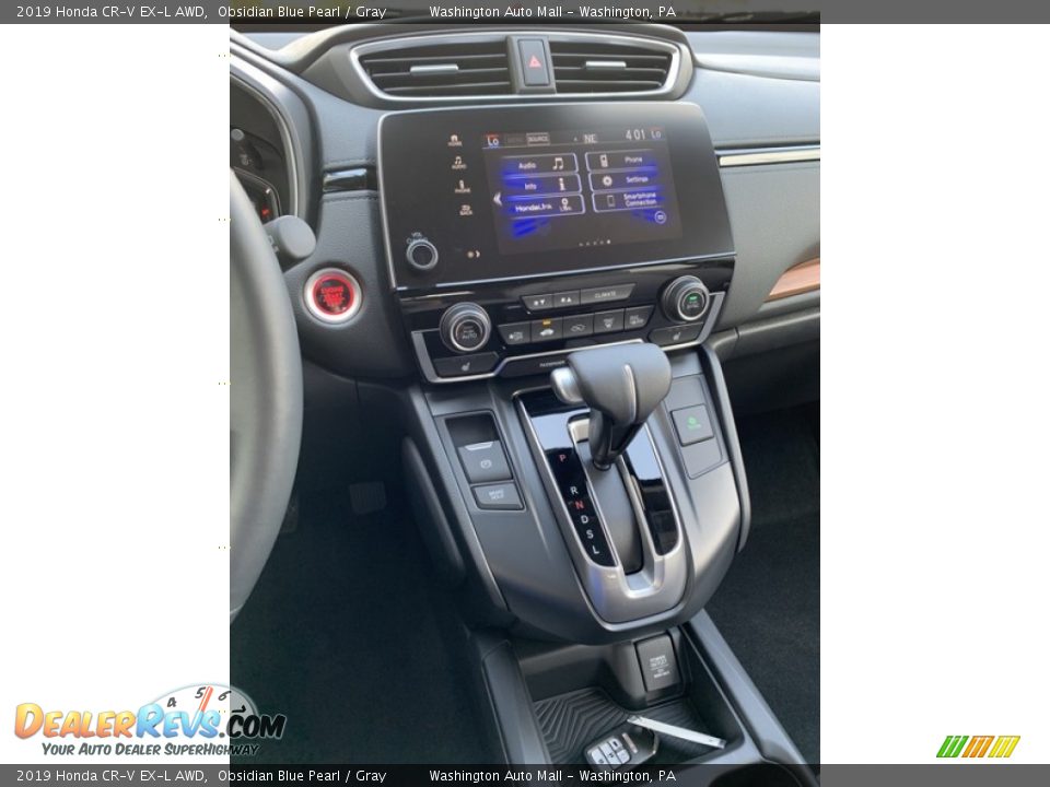 2019 Honda CR-V EX-L AWD Obsidian Blue Pearl / Gray Photo #33