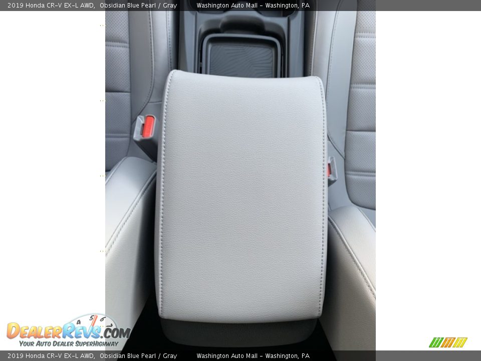2019 Honda CR-V EX-L AWD Obsidian Blue Pearl / Gray Photo #36