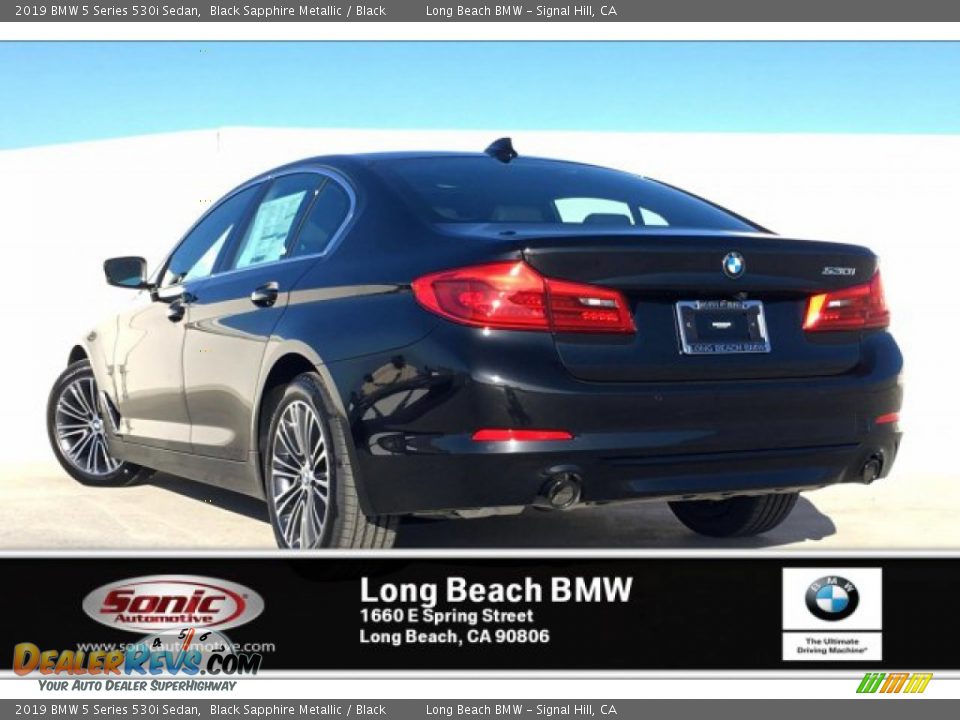 2019 BMW 5 Series 530i Sedan Black Sapphire Metallic / Black Photo #3