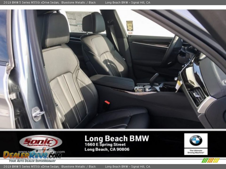 2019 BMW 5 Series M550i xDrive Sedan Bluestone Metallic / Black Photo #5