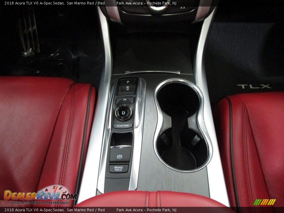 2018 Acura TLX V6 A-Spec Sedan San Marino Red / Red Photo #28