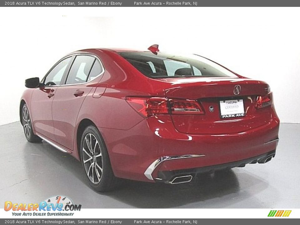 2018 Acura TLX V6 Technology Sedan San Marino Red / Ebony Photo #2