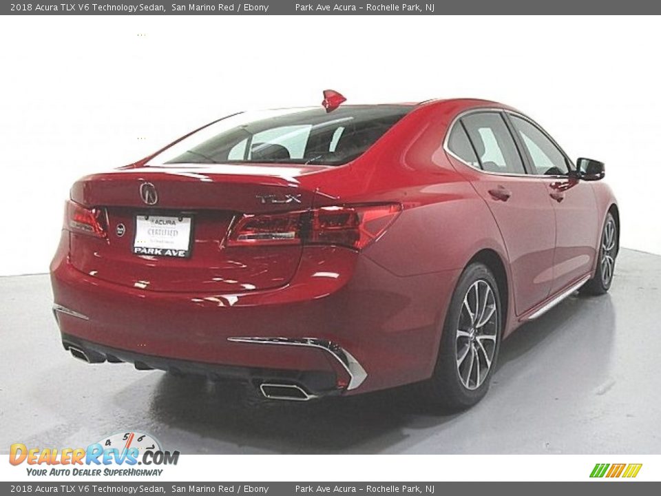 2018 Acura TLX V6 Technology Sedan San Marino Red / Ebony Photo #4