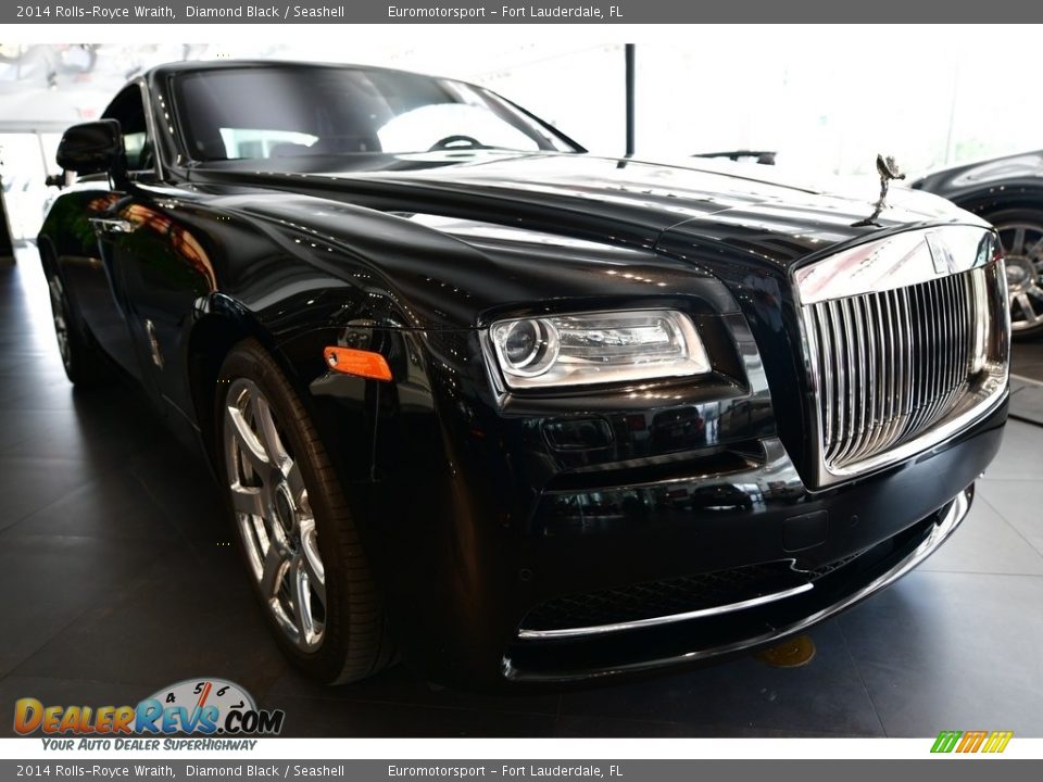 2014 Rolls-Royce Wraith Diamond Black / Seashell Photo #6