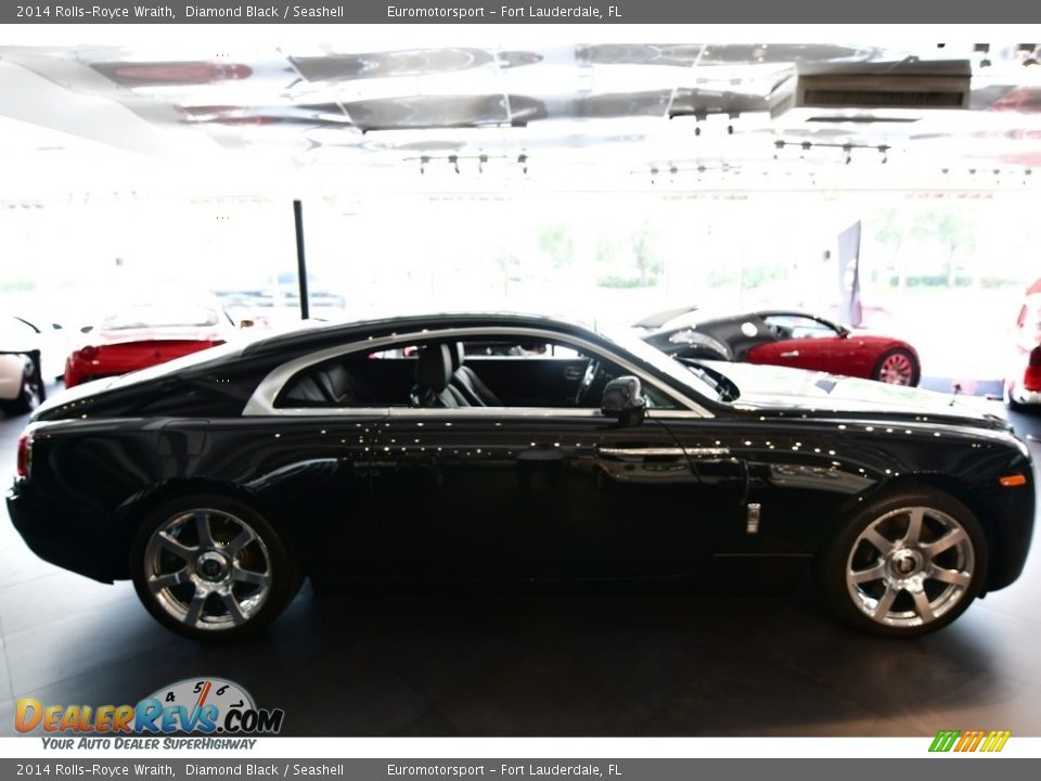 2014 Rolls-Royce Wraith Diamond Black / Seashell Photo #14