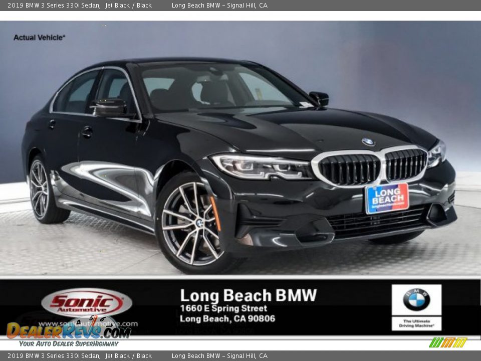 2019 BMW 3 Series 330i Sedan Jet Black / Black Photo #1