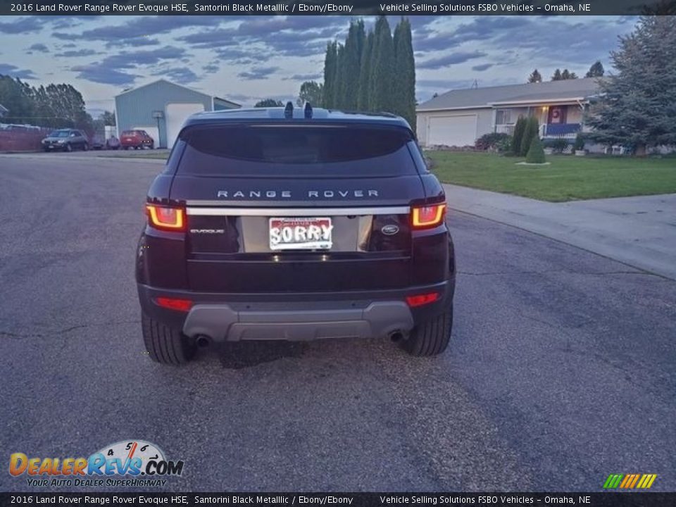 2016 Land Rover Range Rover Evoque HSE Santorini Black Metalllic / Ebony/Ebony Photo #20