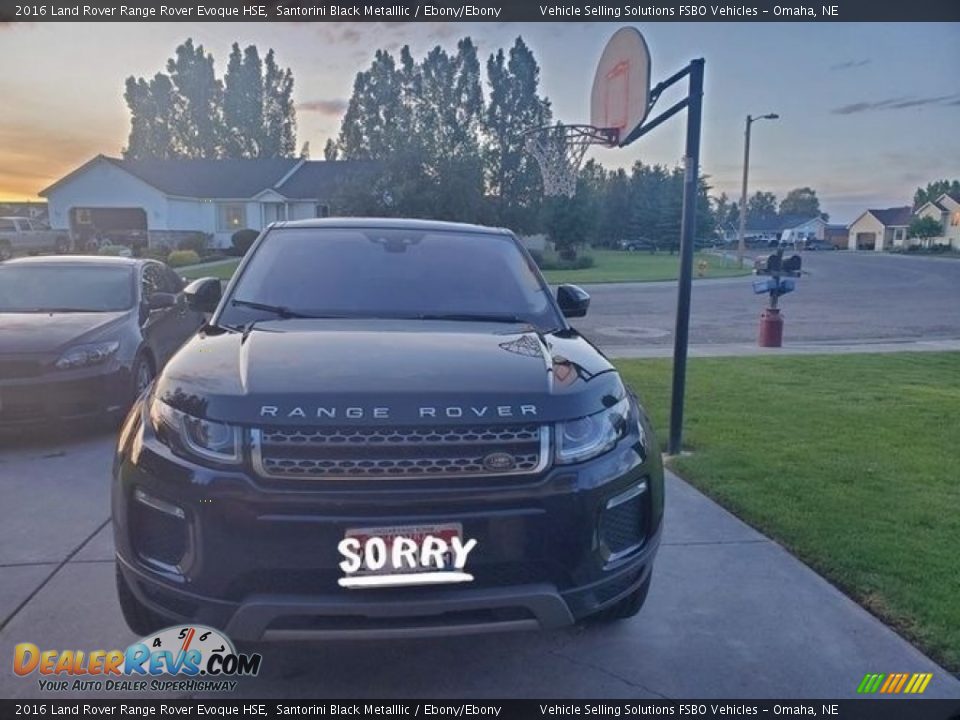 2016 Land Rover Range Rover Evoque HSE Santorini Black Metalllic / Ebony/Ebony Photo #21