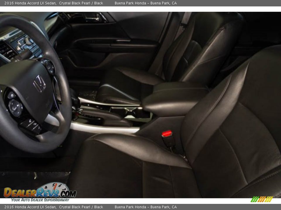 2016 Honda Accord LX Sedan Crystal Black Pearl / Black Photo #3