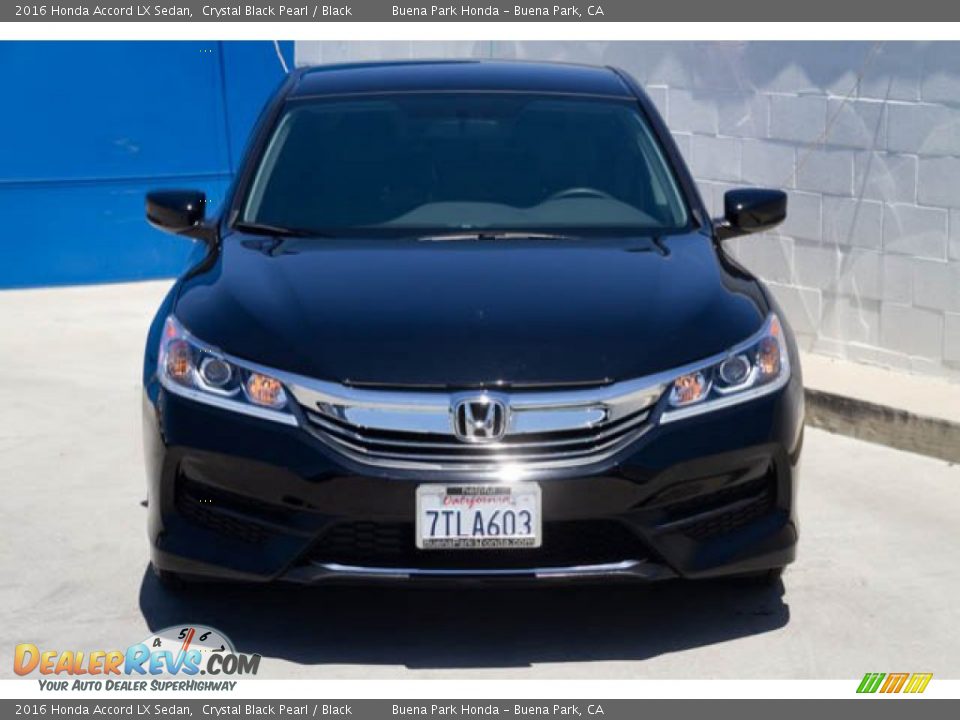 2016 Honda Accord LX Sedan Crystal Black Pearl / Black Photo #7