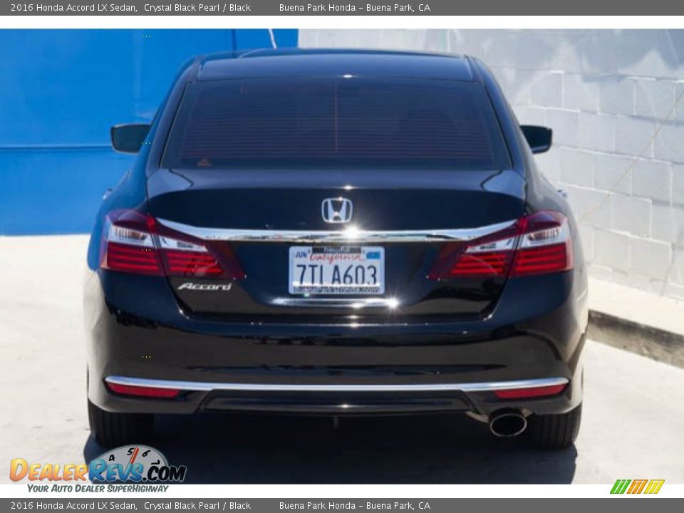 2016 Honda Accord LX Sedan Crystal Black Pearl / Black Photo #10