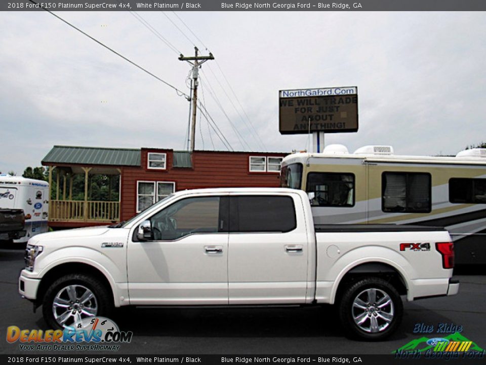 2018 Ford F150 Platinum SuperCrew 4x4 White Platinum / Black Photo #2