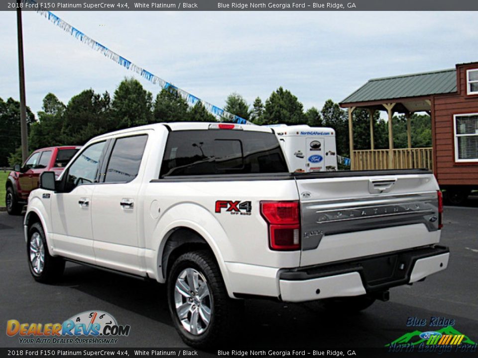 2018 Ford F150 Platinum SuperCrew 4x4 White Platinum / Black Photo #3